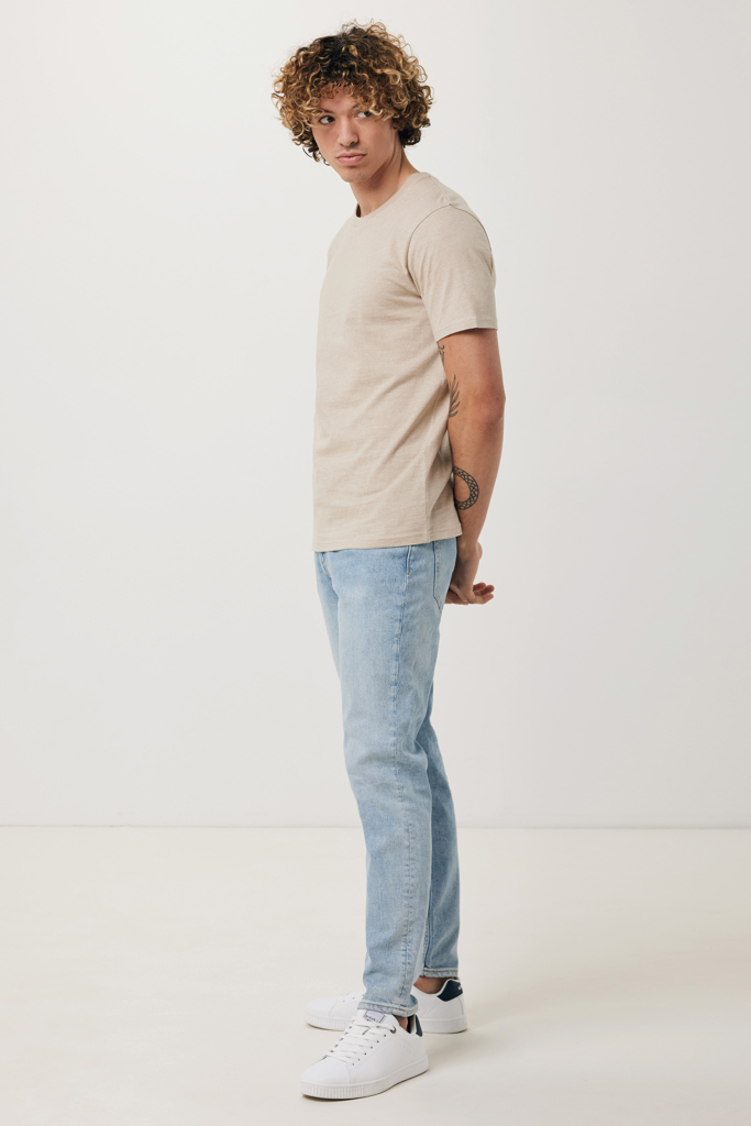 T-shirt Brett in cotone riciclato, light heather brown