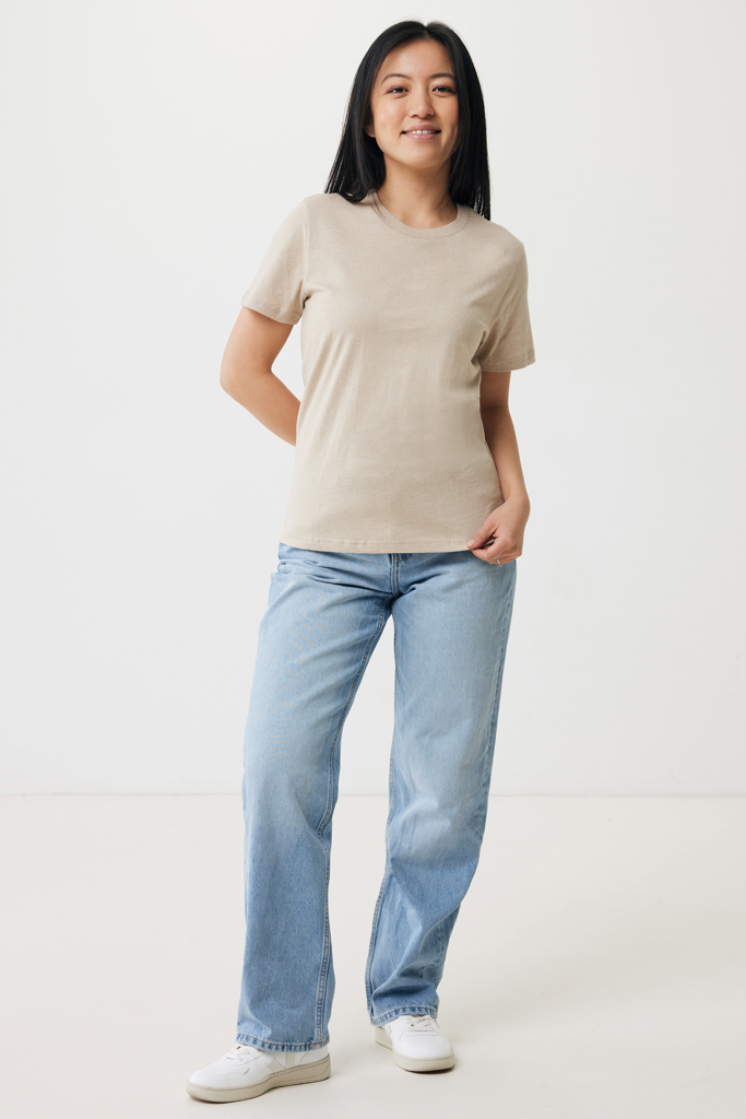 T-shirt Brett in cotone riciclato, light heather brown