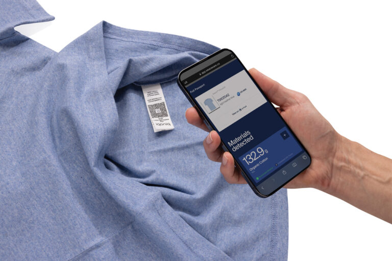 Brett recycled cotton t-shirt, light heather blue