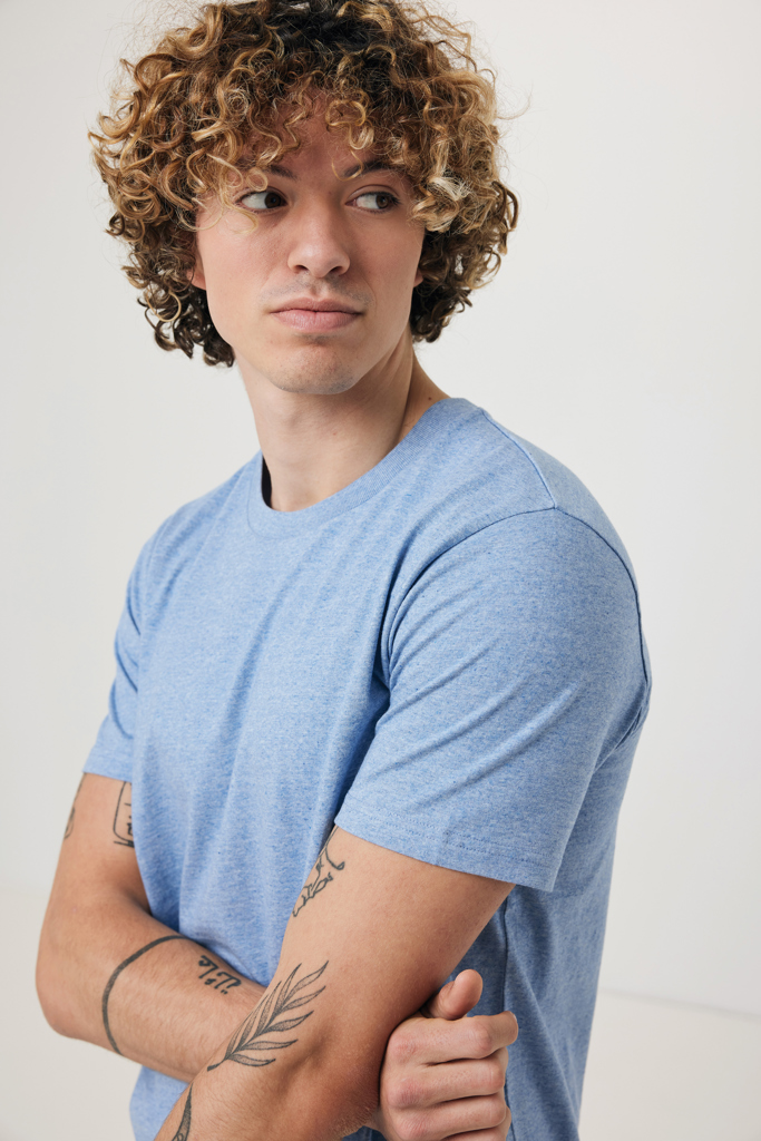 Brett recycled cotton t-shirt, light heather blue