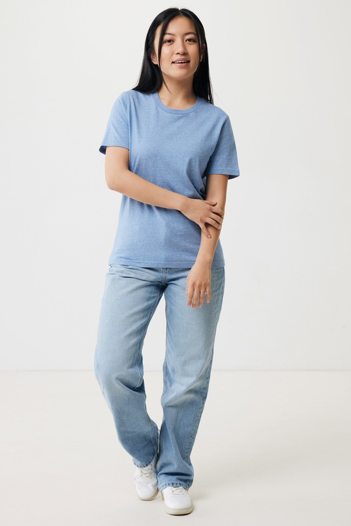 Brett recycled cotton t-shirt, light heather blue