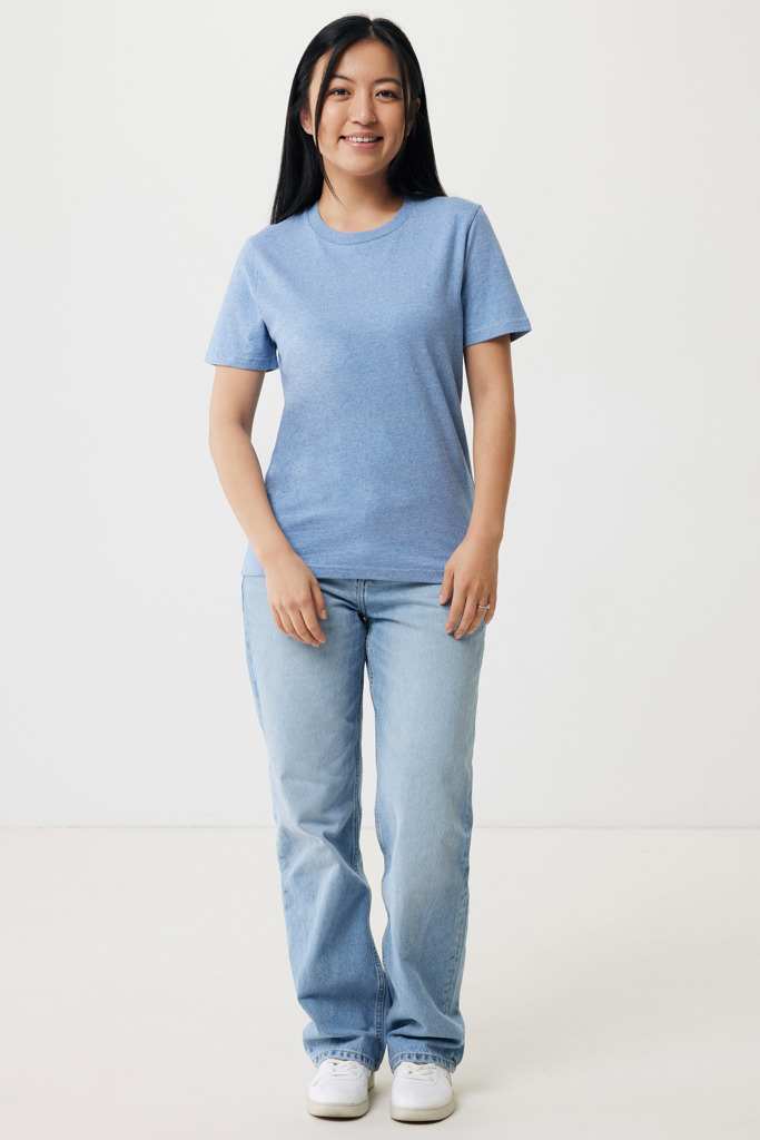 Brett recycled cotton t-shirt, light heather blue