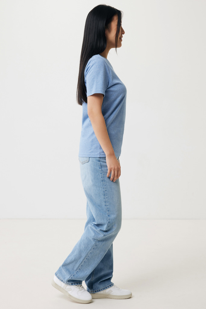 Brett recycled cotton t-shirt, light heather blue