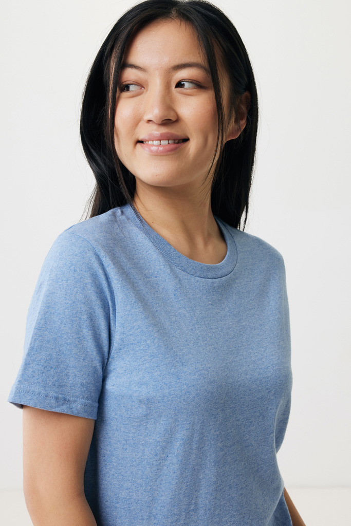 Brett recycled cotton t-shirt, light heather blue