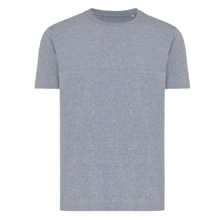 Brett recycled cotton t-shirt, light heather navy