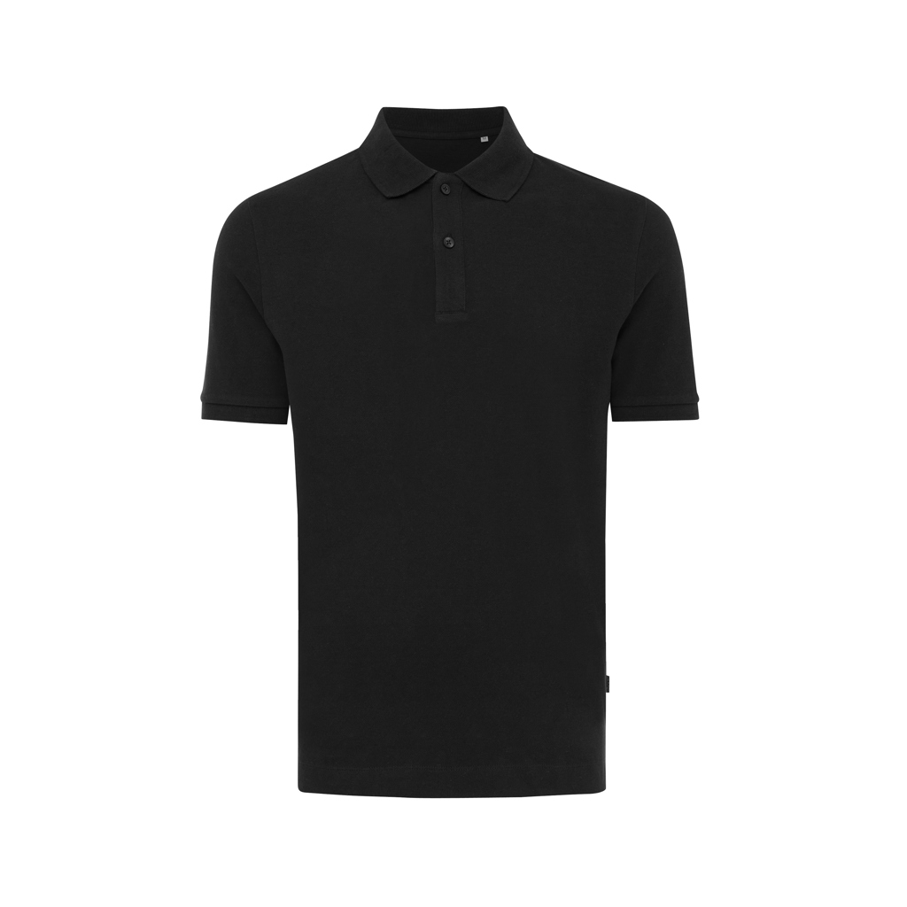 Yosemite recycled cotton pique polo, black
