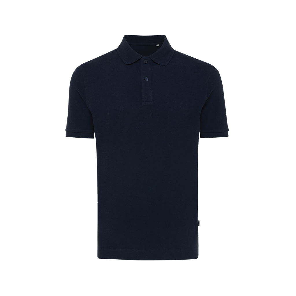 Yosemite recycled cotton pique polo, navy