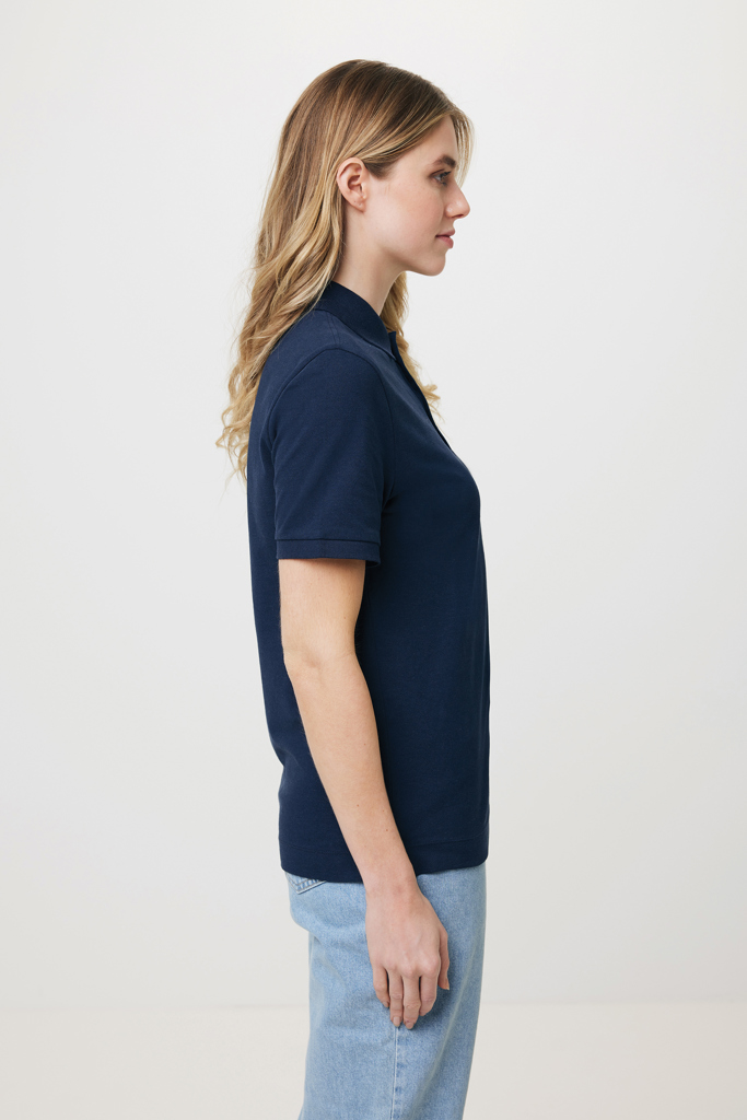 Polo Yosemite in cotone piquet riciclato, blu navy