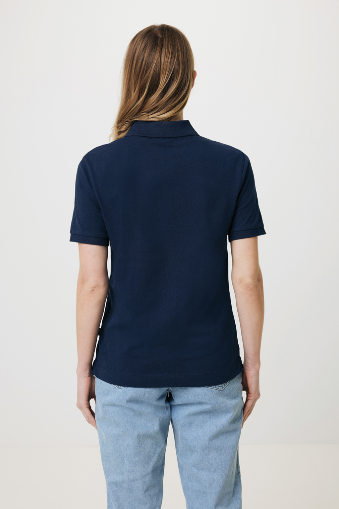 Polo Yosemite in cotone piquet riciclato, blu navy