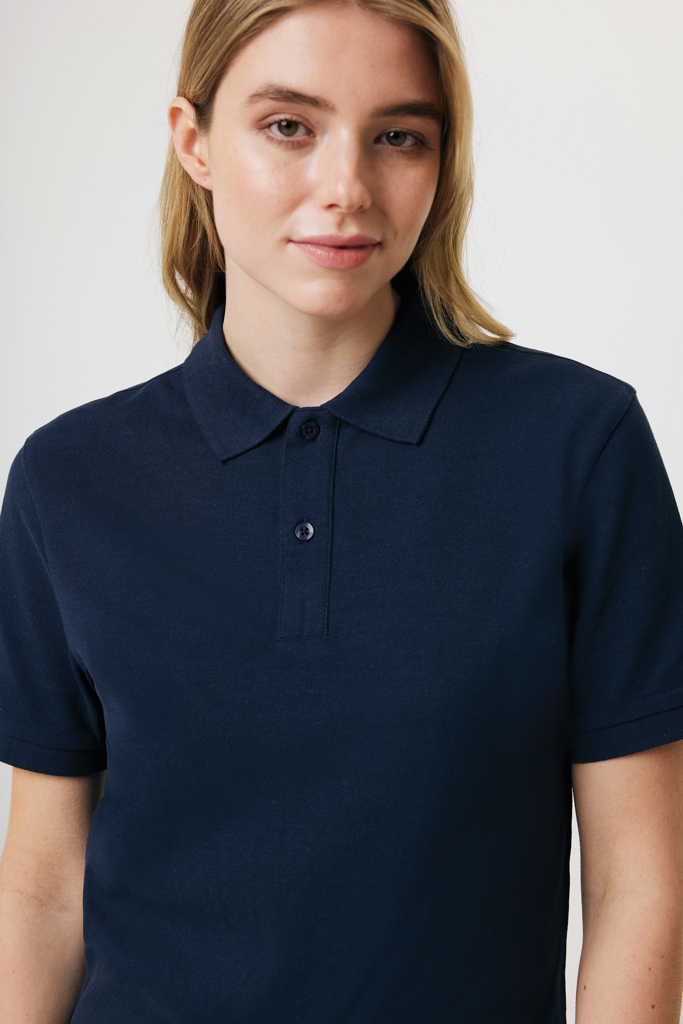 Polo Yosemite in cotone piquet riciclato, blu navy
