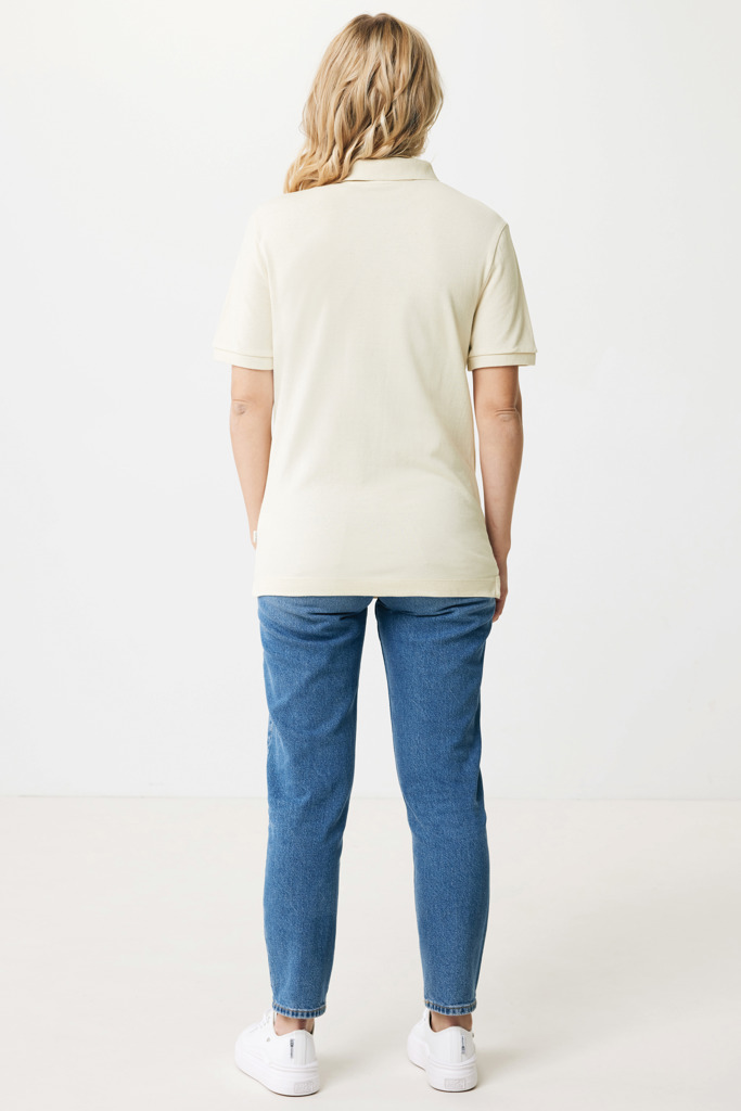 Yosemite recycled cotton pique polo, off white
