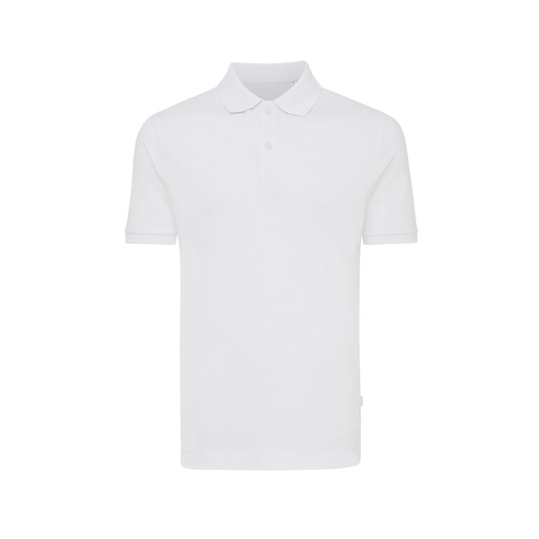 Yosemite recycled cotton pique polo, recycled white