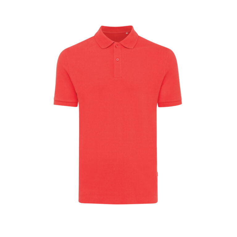 Yosemite Polo Pique Unisex Algodón Reciclado, luscious red