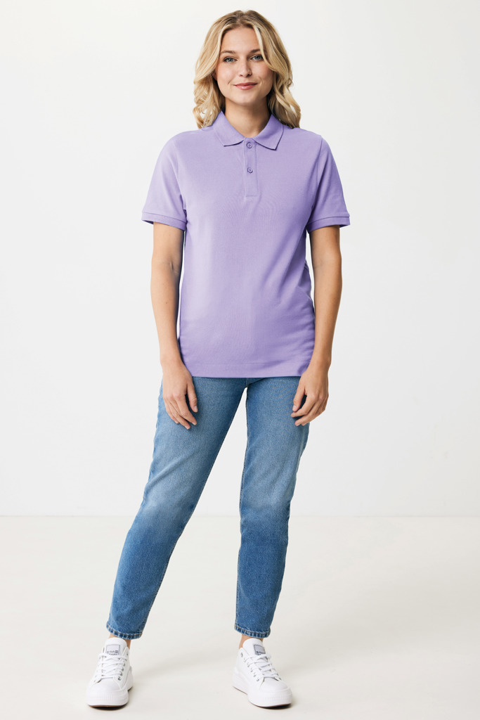 Polo Yosemite in cotone piquet riciclato, lavender