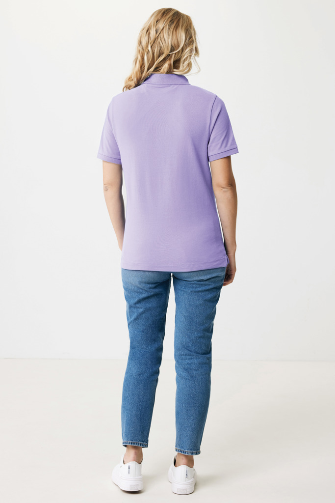 Polo Yosemite in cotone piquet riciclato, lavender