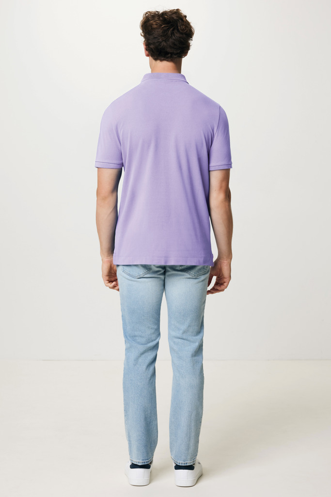 Polo Yosemite in cotone piquet riciclato, lavender
