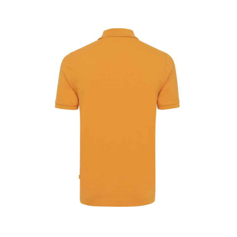 Polo Yosemite in cotone piquet riciclato, sundial orange