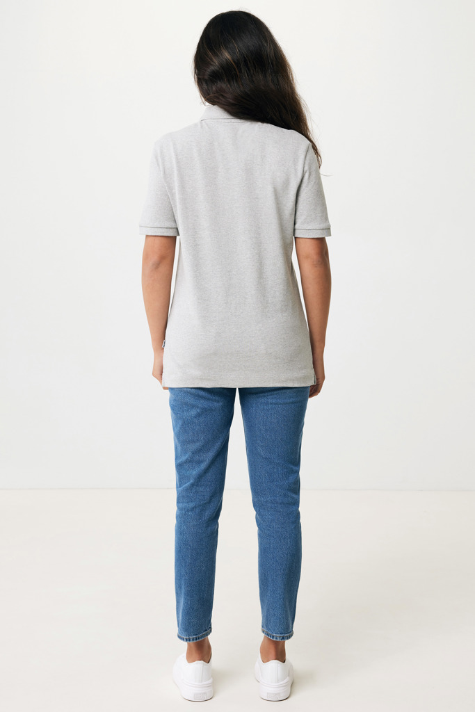 Yosemite Polo Pique Unisex Algodón Reciclado, heather grey