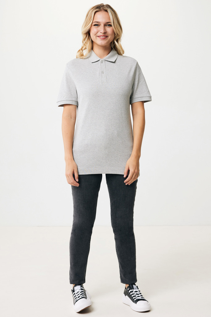 Yosemite Polo Pique Unisex Algodón Reciclado, heather grey