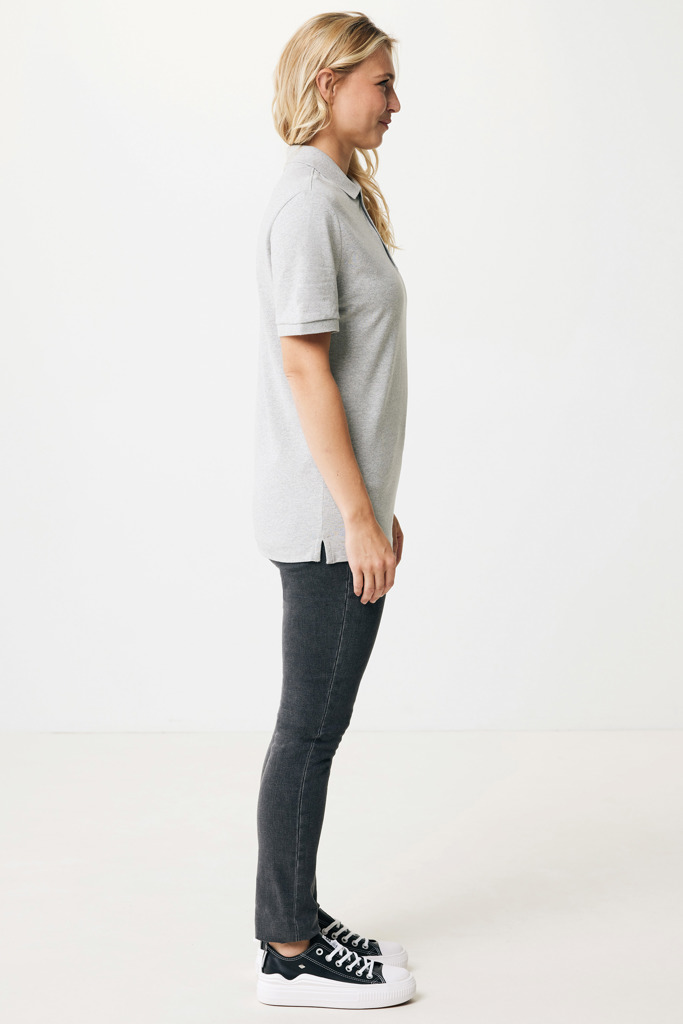 Yosemite Polo Pique Unisex Algodón Reciclado, heather grey