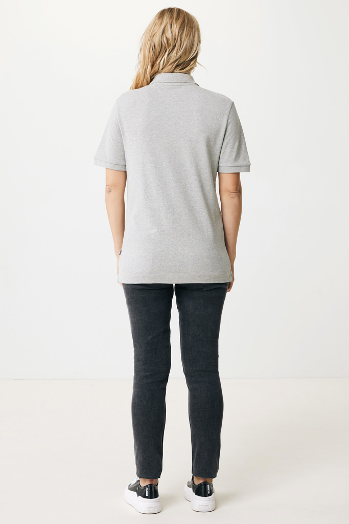 Yosemite Polo Pique Unisex Algodón Reciclado, heather grey