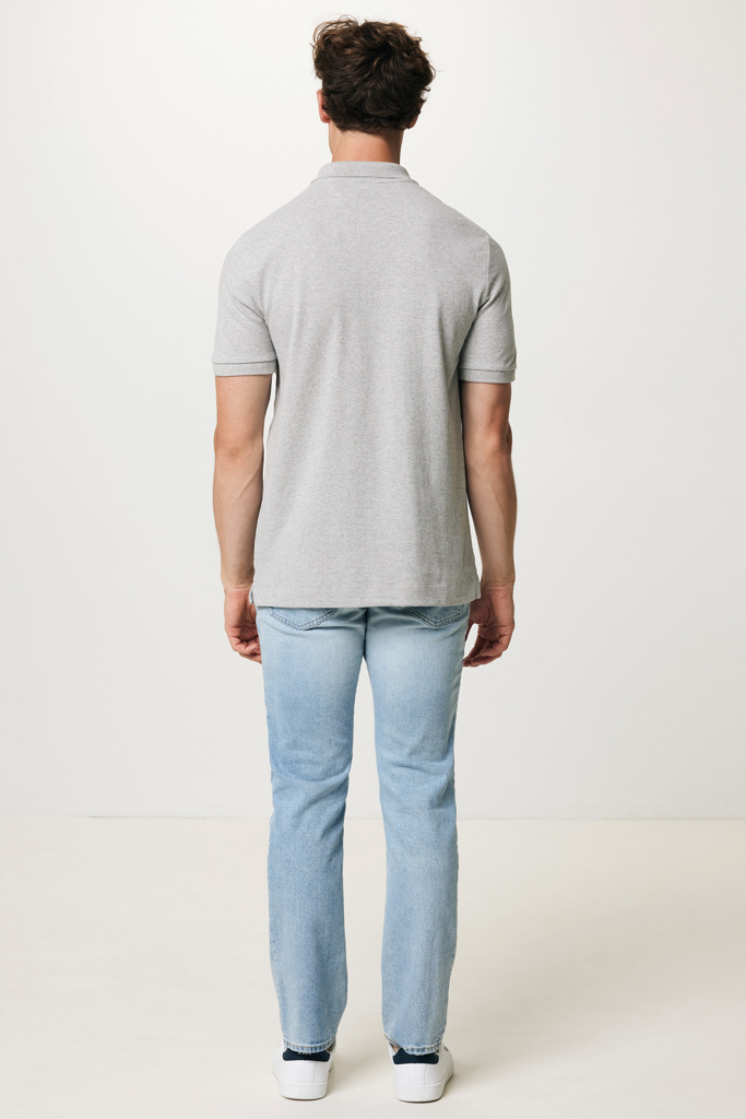 Yosemite Polo Pique Unisex Algodón Reciclado, heather grey