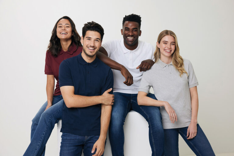 Yosemite Polo Pique Unisex Algodón Reciclado, heather grey