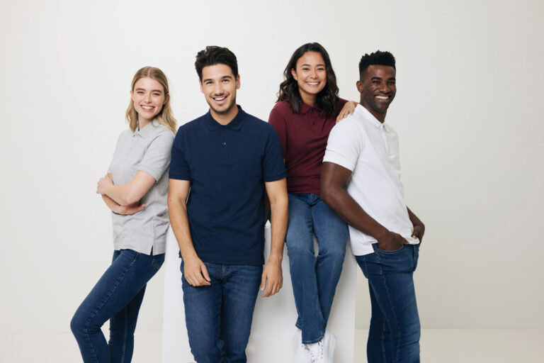 Yosemite Polo Pique Unisex Algodón Reciclado, heather grey