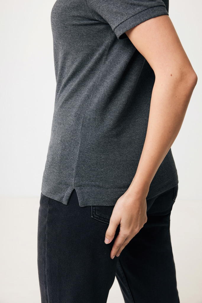 Yosemite Polo Pique Unisex Algodón Reciclado, heather anthra