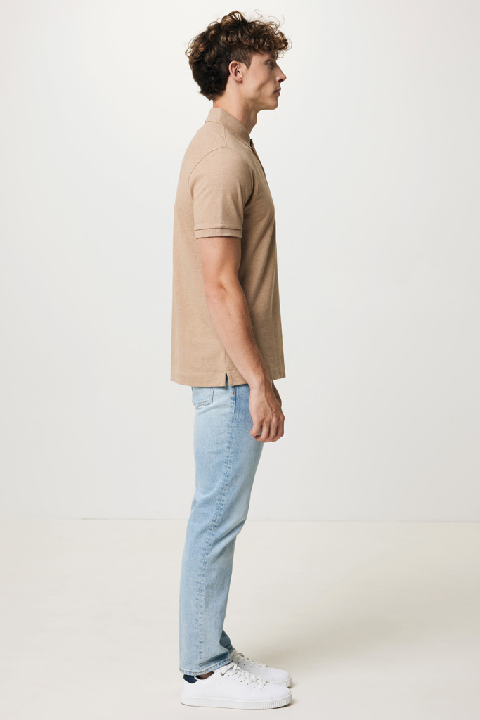 Yosemite Piqué-Poloshirt aus recycelter Baumwolle, heather b