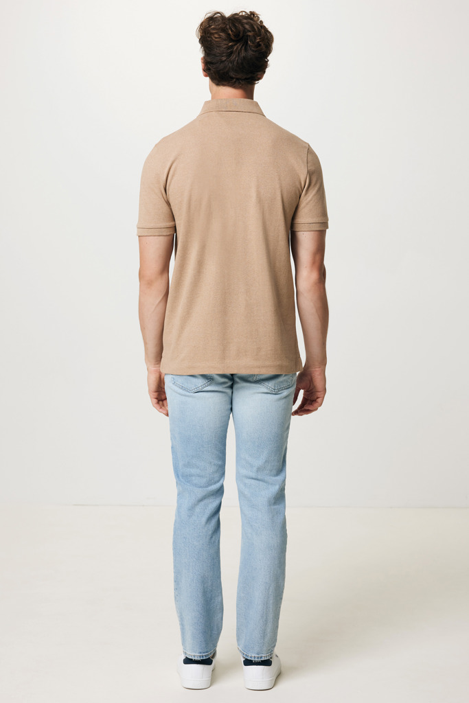 Yosemite Piqué-Poloshirt aus recycelter Baumwolle, heather b