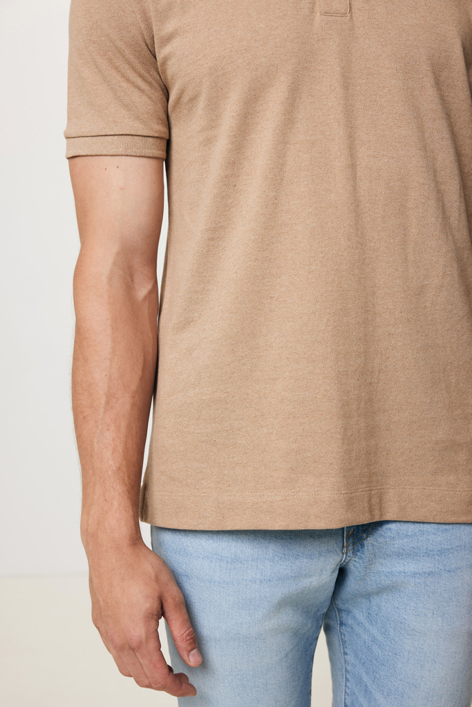 Yosemite Piqué-Poloshirt aus recycelter Baumwolle, heather b