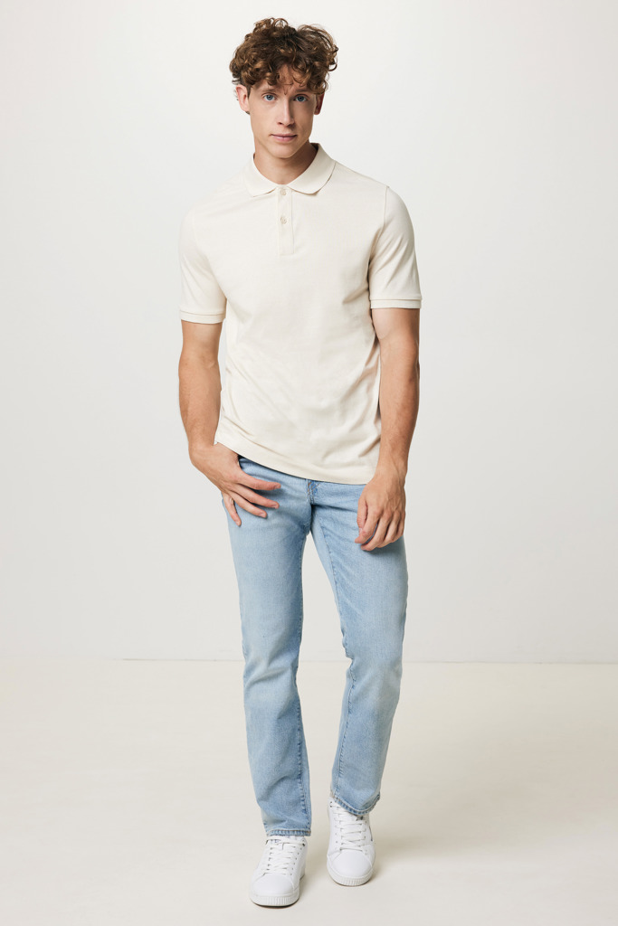 Yosemite pikétröja i återvunnen bomull, natural raw