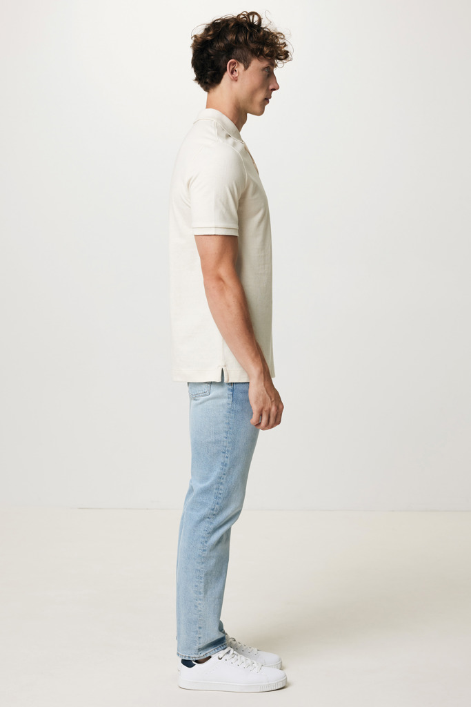 Yosemite pikétröja i återvunnen bomull, natural raw