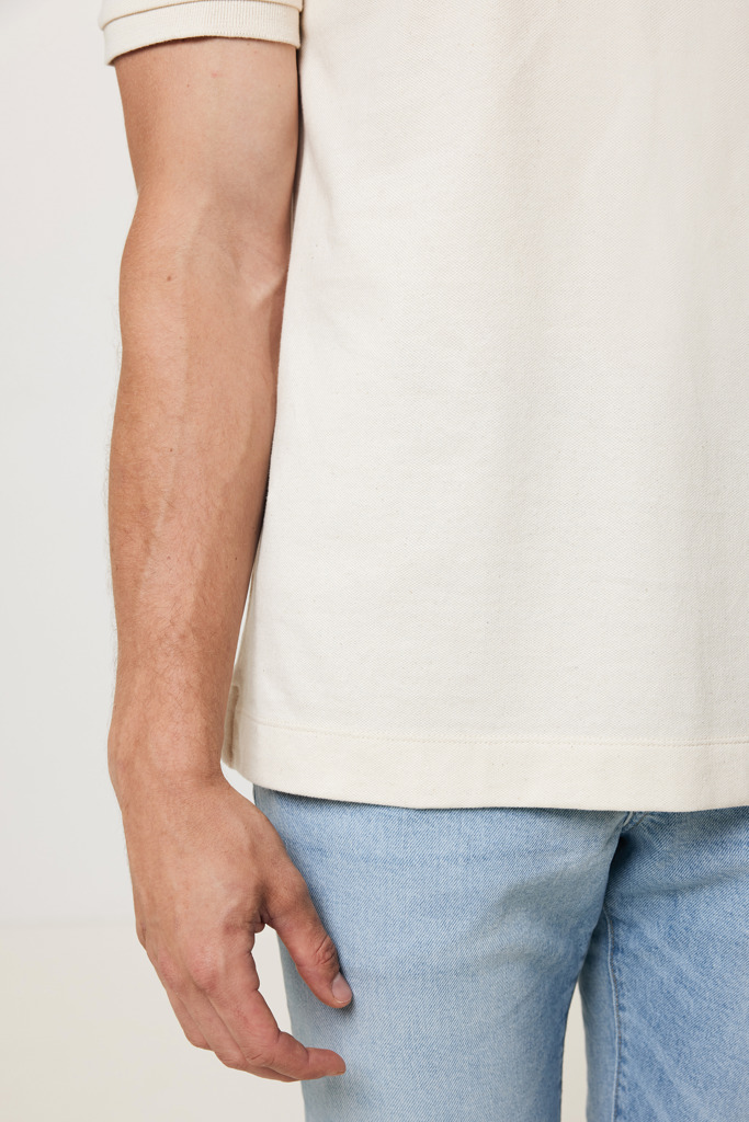 Yosemite pikétröja i återvunnen bomull, natural raw