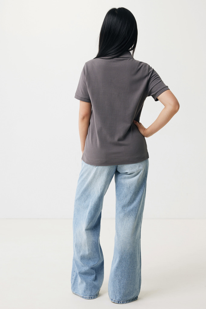 Yosemite pikétröja i återvunnen bomull, stenkol