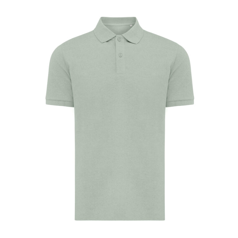 Polo en coton piqué et recyclé Yosemite, Iceberg green
