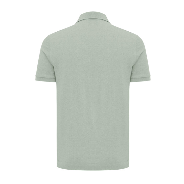 Polo en coton piqué et recyclé Yosemite, Iceberg green