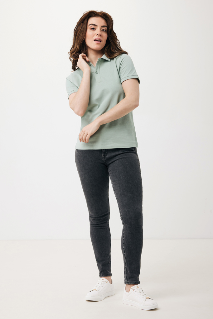 Polo en coton piqué et recyclé Yosemite, Iceberg green