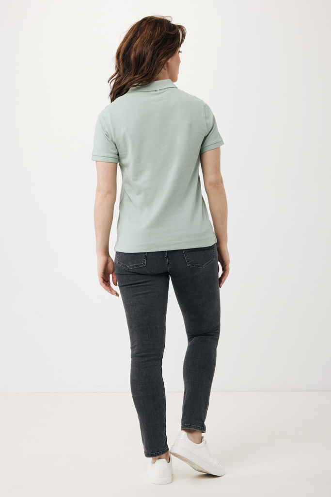 Polo en coton piqué et recyclé Yosemite, Iceberg green