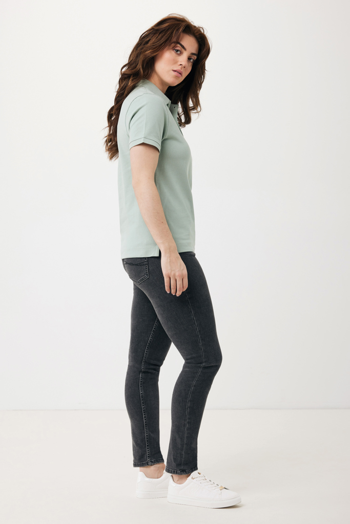 Polo en coton piqué et recyclé Yosemite, Iceberg green