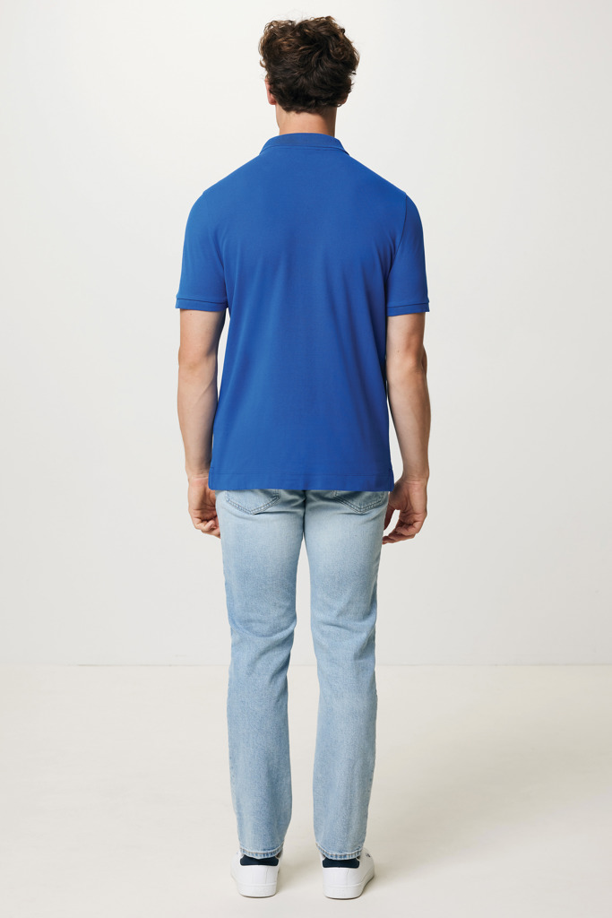 Yosemite Piqué-Poloshirt aus recycelter Baumwolle, Königsbla