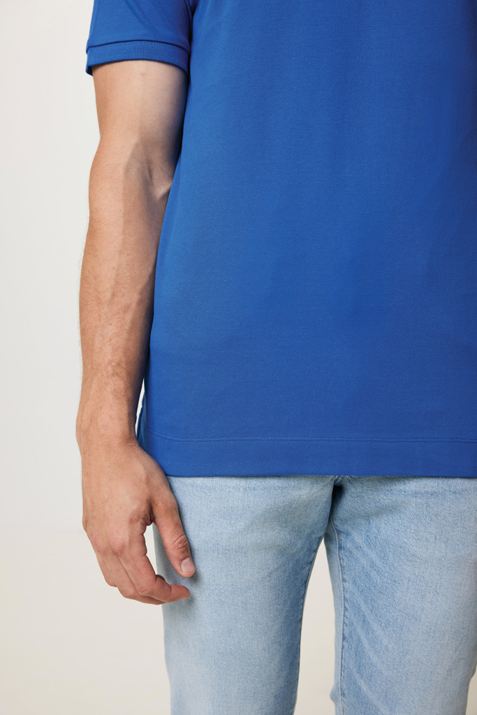 Yosemite Piqué-Poloshirt aus recycelter Baumwolle, Königsbla