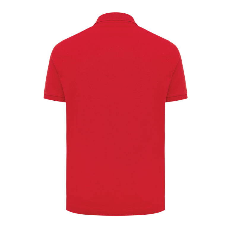 Polo Yosemite in cotone piquet riciclato, rosso ciliegio