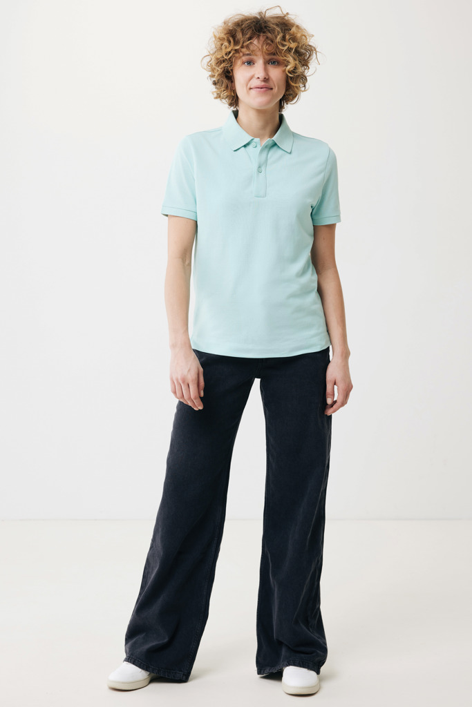 Yosemite recycled cotton pique polo, crushed mint