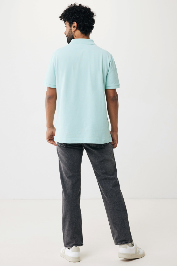 Yosemite recycled cotton pique polo, crushed mint