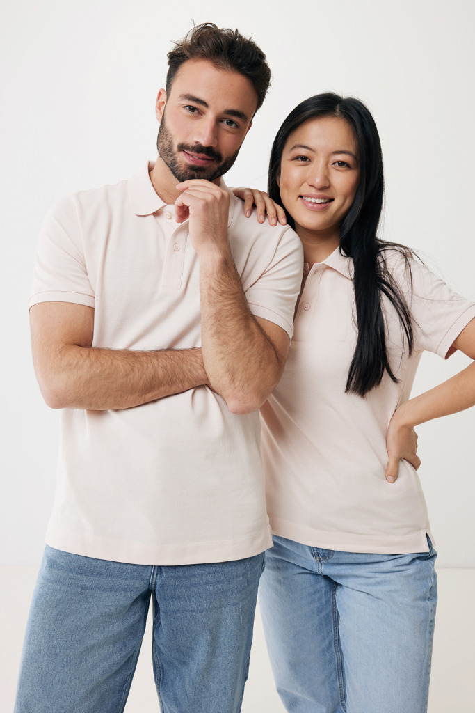 Yosemite recycled cotton pique polo, cloud pink