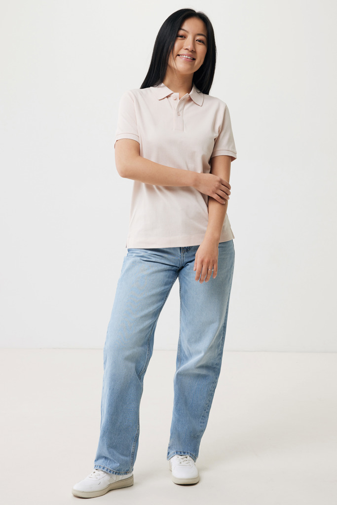 Yosemite recycled cotton pique polo, cloud pink