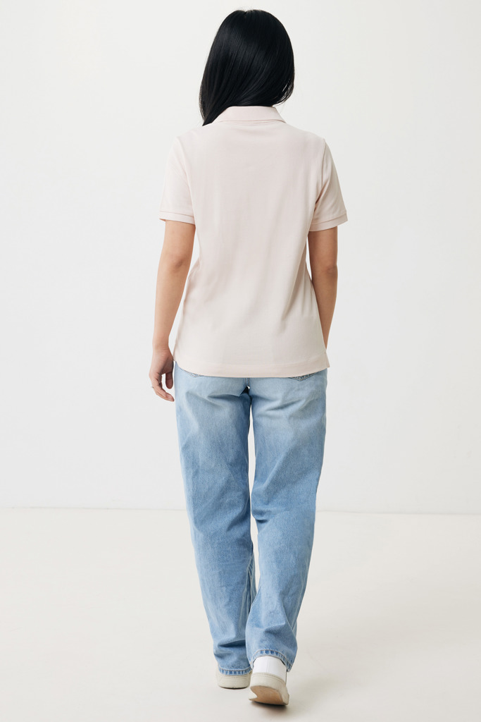 Yosemite recycled cotton pique polo, cloud pink