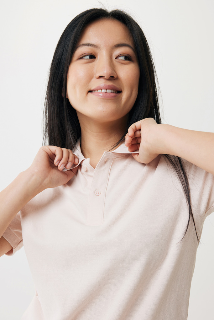 Yosemite recycled cotton pique polo, cloud pink